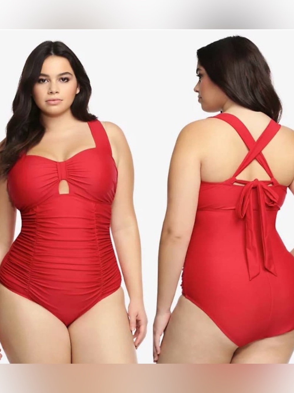Torrid | Peekaboo One Piece Swimsuit Red  Size 0